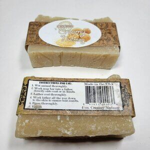 CHUBBS Pet Shampoo Soap Bar Lot of 2 Creamy Nutmeg 4oz Organic Dog Cat